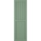 Ekena Millwork True Fit PVC Farmhouse/Flat Panel Combination Fixed Mount Shutters, Track Green, 12W x 70H, PR TFP101FC12X070TG - alternate 4